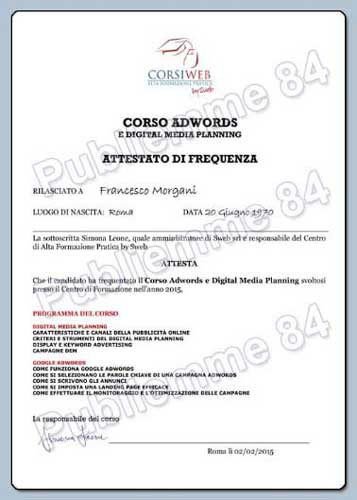 Competenze AdWords web agency Roma