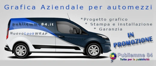 Promozione su grafica aziendale per automezzi